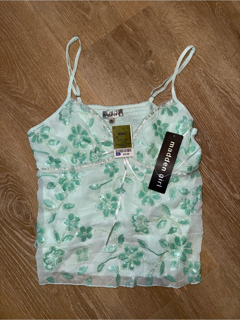 Madden Girl green sequin top